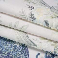 Cotton Canvas Print – Midnight Peacocks in the Trees – British Imported Cotton Canvas Print – Midnight Peacocks in the Trees – British Imported