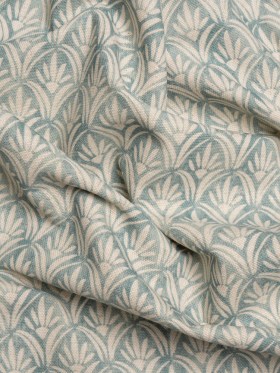 Cotton and Linen Canvas Print – Aegean Floral Arches – British Imported Cotton and Linen Canvas Print – Aegean Floral Arches – British Imported