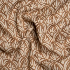 Cotton and Linen Canvas Print – Bronze Floral Arches – British Imported Cotton and Linen Canvas Print – Bronze Floral Arches – British Imported