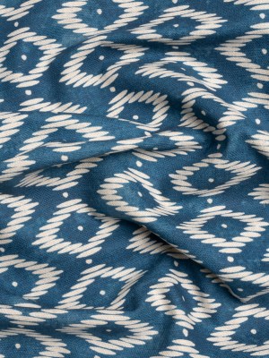 Cotton and Linen Canvas Print – Midnight Diamonds and Dots – British Imported Cotton and Linen Canvas Print – Midnight Diamonds and Dots – British Imported