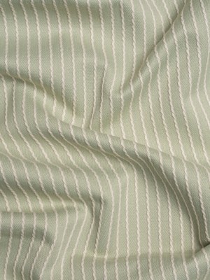 Cotton and Polyester Woven – Sage Tactile Chalk Stripes – British Imported Cotton and Polyester Woven – Sage Tactile Chalk Stripes – British Imported