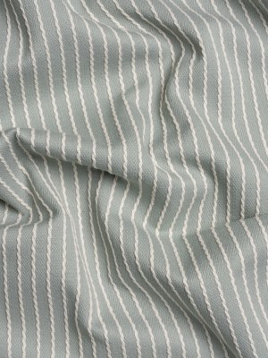 Cotton and Polyester Woven – Seafoam Tactile Chalk Stripes – British Imported Cotton and Polyester Woven – Seafoam Tactile Chalk Stripes – British Imported