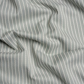 Cotton and Polyester Woven – Seafoam Tactile Chalk Stripes – British Imported Cotton and Polyester Woven – Seafoam Tactile Chalk Stripes – British Imported