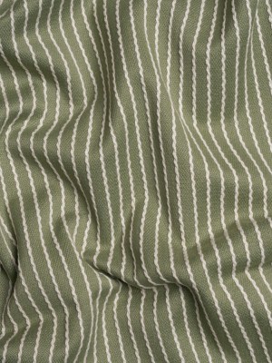 Cotton and Polyester Woven – Spruce Tactile Chalk Stripes – British Imported Cotton and Polyester Woven – Spruce Tactile Chalk Stripes – British Imported