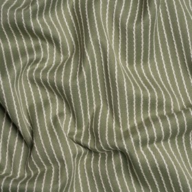 Cotton and Polyester Woven – Spruce Tactile Chalk Stripes – British Imported Cotton and Polyester Woven – Spruce Tactile Chalk Stripes – British Imported