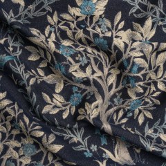 Drapery Jacquard – Ink Pheasants in the Orchard – British Imported Drapery Jacquard – Ink Pheasants in the Orchard – British Imported