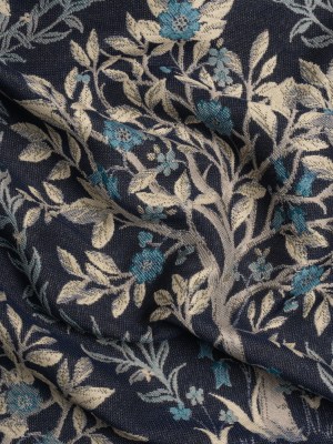 Drapery Jacquard – Ink Pheasants in the Orchard – British Imported Drapery Jacquard – Ink Pheasants in the Orchard – British Imported