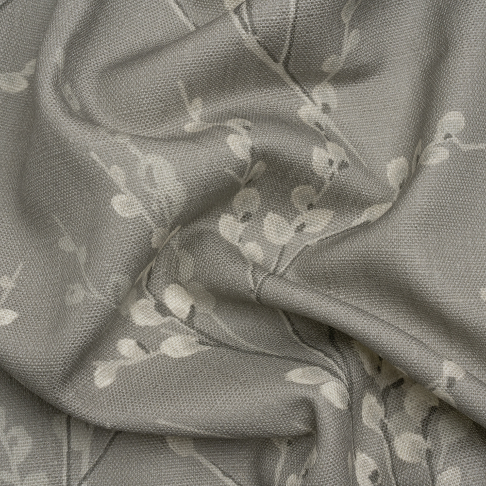 Linen and Rayon Drapery Woven – Steel Prairie Willow – British Imported Linen and Rayon Drapery Woven – Steel Prairie Willow – British Imported