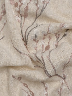 Embroidered Drapery Woven – Blush Prairie Willow – British Imported Embroidered Drapery Woven – Blush Prairie Willow – British Imported