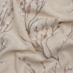 Embroidered Drapery Woven – Blush Prairie Willow – British Imported Embroidered Drapery Woven – Blush Prairie Willow – British Imported