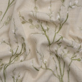 Embroidered Drapery Woven – Hedgerow Prairie Willow – British Imported Embroidered Drapery Woven – Hedgerow Prairie Willow – British Imported