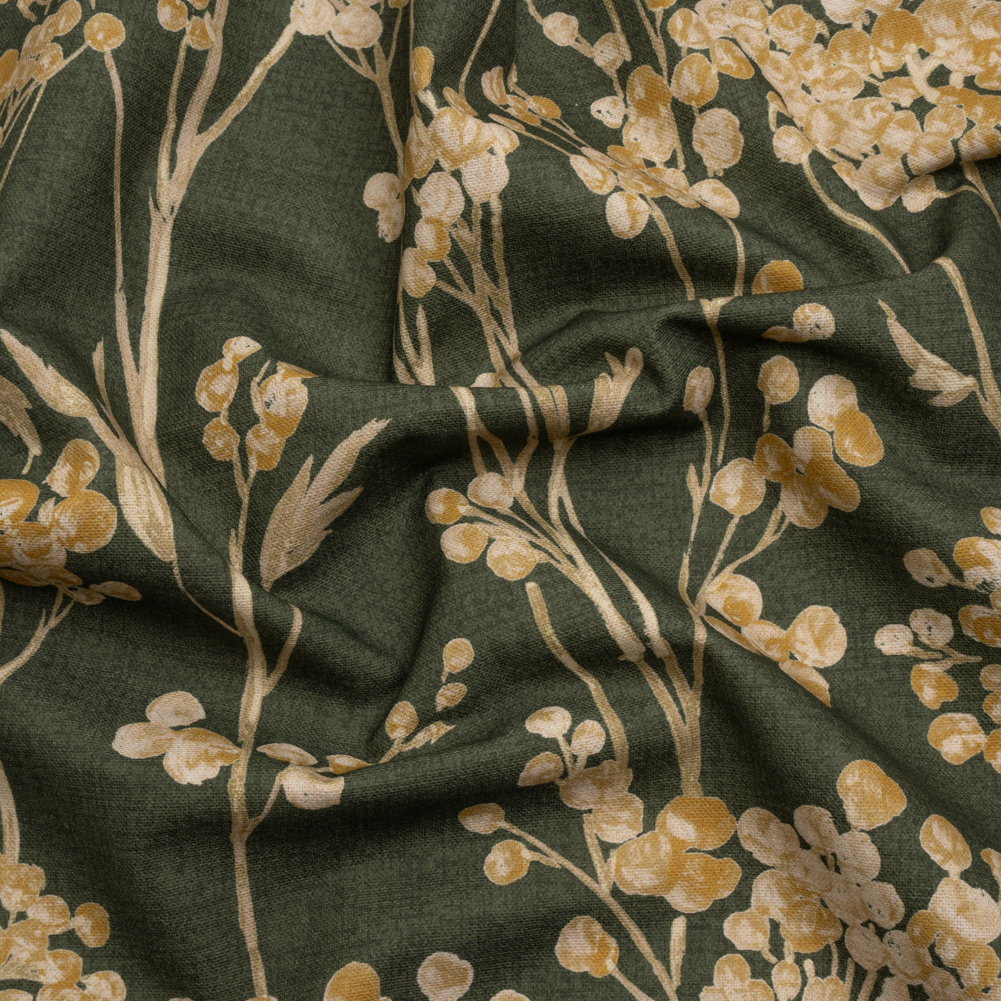 Cotton Canvas Print – Forest Berry Stems – British Imported Cotton Canvas Print – Forest Berry Stems – British Imported