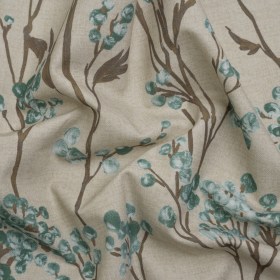Cotton Canvas Print – Kingfisher Berry Stems – British Imported Cotton Canvas Print – Kingfisher Berry Stems – British Imported
