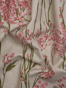 Cotton Canvas Print – Rosewood Berry Stems – British Imported Cotton Canvas Print – Rosewood Berry Stems – British Imported