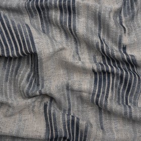 Drapery Jacquard – Ink Ikat Stripes – British Imported Drapery Jacquard – Ink Ikat Stripes – British Imported