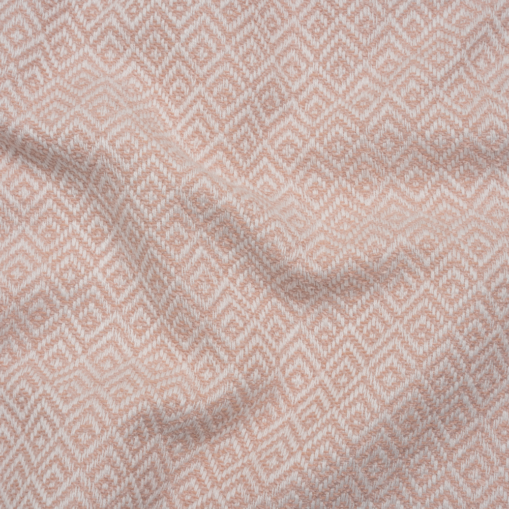 Boucle Drapery Twill – Blush Birdseye Diamonds – British Imported Boucle Drapery Twill – Blush Birdseye Diamonds – British Imported