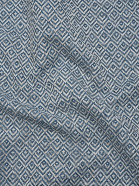 Boucle Drapery Twill – Indigo Birdseye Diamonds – British Imported Boucle Drapery Twill – Indigo Birdseye Diamonds – British Imported