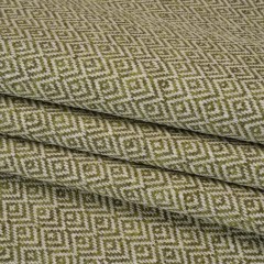 Boucle Drapery Twill – Olive Birdseye Diamonds – British Imported Boucle Drapery Twill – Olive Birdseye Diamonds – British Imported