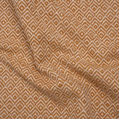 Boucle Drapery Twill – Tangerine Birdseye Diamonds – British Imported Boucle Drapery Twill – Tangerine Birdseye Diamonds – British Imported