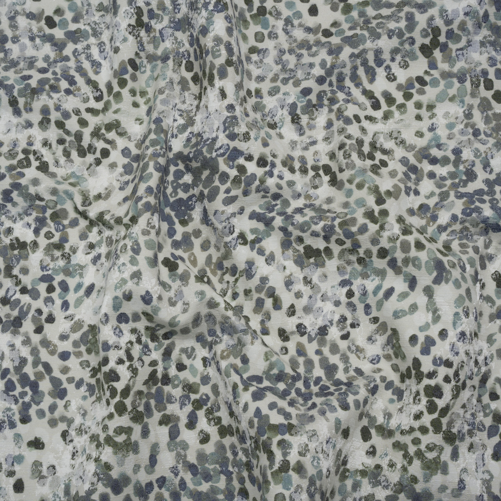 Drapery Jacquard Print – Denim Bouncing Spots – British Imported Drapery Jacquard Print – Denim Bouncing Spots – British Imported