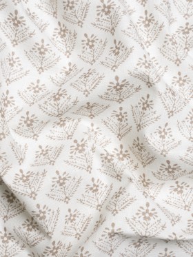 Cotton Canvas Print – Dark Dove Grey Flowering Ferns – British Imported Cotton Canvas Print – Dark Dove Grey Flowering Ferns – British Imported