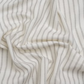 Slubbed Cotton Canvas Print – Steel Candy Striped – British Imported Slubbed Cotton Canvas Print – Steel Candy Striped – British Imported