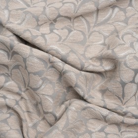 Drapery Jacquard – Almond All-Over Leaves – British Imported Drapery Jacquard – Almond All-Over Leaves – British Imported