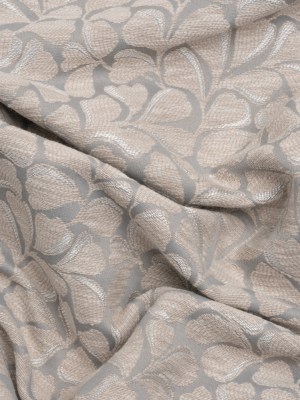 Drapery Jacquard – Almond All-Over Leaves – British Imported Drapery Jacquard – Almond All-Over Leaves – British Imported