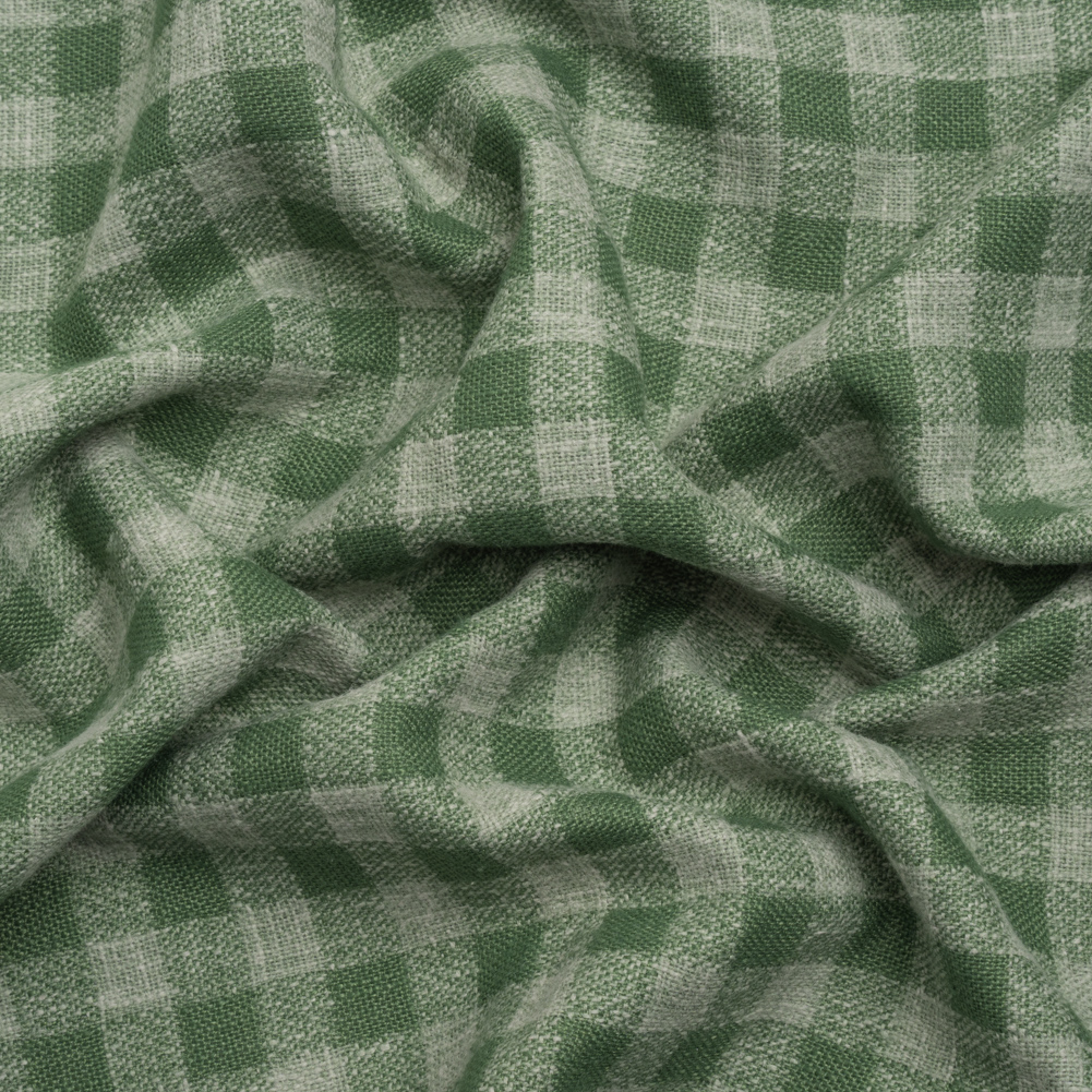 Drapery Woven – Bottle Green Gingham – British Imported Drapery Woven – Bottle Green Gingham – British Imported