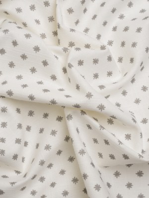 Slubbed Cotton Canvas Print – Steel Little Stars – British Imported Slubbed Cotton Canvas Print – Steel Little Stars – British Imported