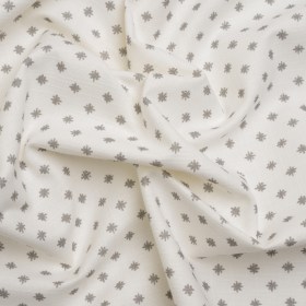 Slubbed Cotton Canvas Print – Steel Little Stars – British Imported Slubbed Cotton Canvas Print – Steel Little Stars – British Imported