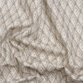 Slubbed Cotton Canvas Print – Almond Diamonds – British Imported Slubbed Cotton Canvas Print – Almond Diamonds – British Imported