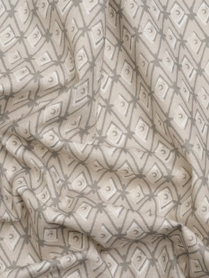 Slubbed Cotton Canvas Print – Almond Diamonds – British Imported Slubbed Cotton Canvas Print – Almond Diamonds – British Imported