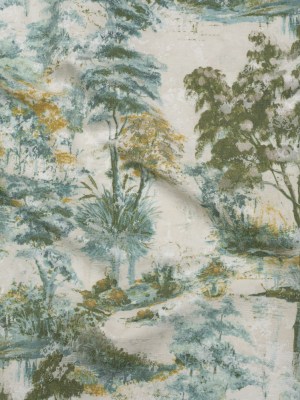 Drapery Jacquard Print – Jade Dreamy Trees – British Imported Drapery Jacquard Print – Jade Dreamy Trees – British Imported