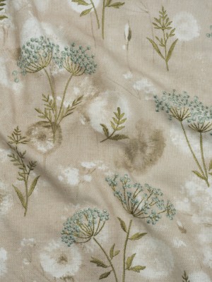 Cotton Canvas Print with Floral Embroidery – Opal Tie Dye Spots – British Imported Cotton Canvas Print with Floral Embroidery – Opal Tie Dye Spots – British Imported