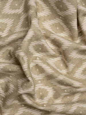 Cotton and Linen Canvas Print – Sand Diamonds and Dots – British Imported Cotton and Linen Canvas Print – Sand Diamonds and Dots – British Imported