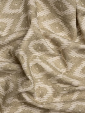 Cotton and Linen Canvas Print – Sand Diamonds and Dots – British Imported Cotton and Linen Canvas Print – Sand Diamonds and Dots – British Imported