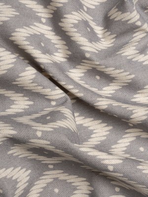 Cotton and Linen Canvas Print – Smoke Diamonds and Dots – British Imported Cotton and Linen Canvas Print – Smoke Diamonds and Dots – British Imported