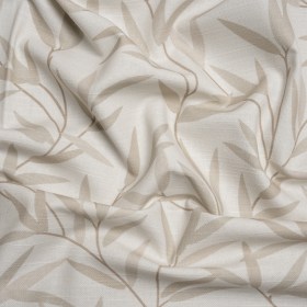 Cotton Canvas Print – Natural Willow Leaves – British Imported Cotton Canvas Print – Natural Willow Leaves – British Imported