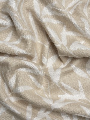 Chenille Drapery Jacquard – Natural Willow Leaves – British Imported Chenille Drapery Jacquard – Natural Willow Leaves – British Imported