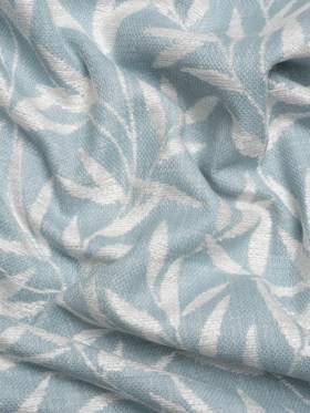 Chenille Drapery Jacquard – Pale Seaspray Willow Leaves – British Imported Chenille Drapery Jacquard – Pale Seaspray Willow Leaves – British Imported