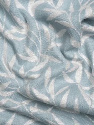 Chenille Drapery Jacquard – Pale Seaspray Willow Leaves – British Imported Chenille Drapery Jacquard – Pale Seaspray Willow Leaves – British Imported