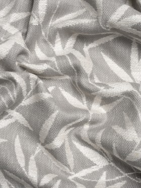 Chenille Drapery Jacquard – Steel Willow Leaves – British Imported Chenille Drapery Jacquard – Steel Willow Leaves – British Imported