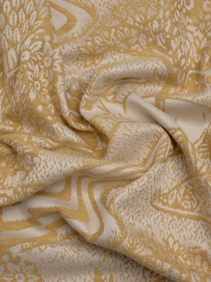 Drapery Jacquard – Ochre Pastoral Scenes – British Imported Drapery Jacquard – Ochre Pastoral Scenes – British Imported
