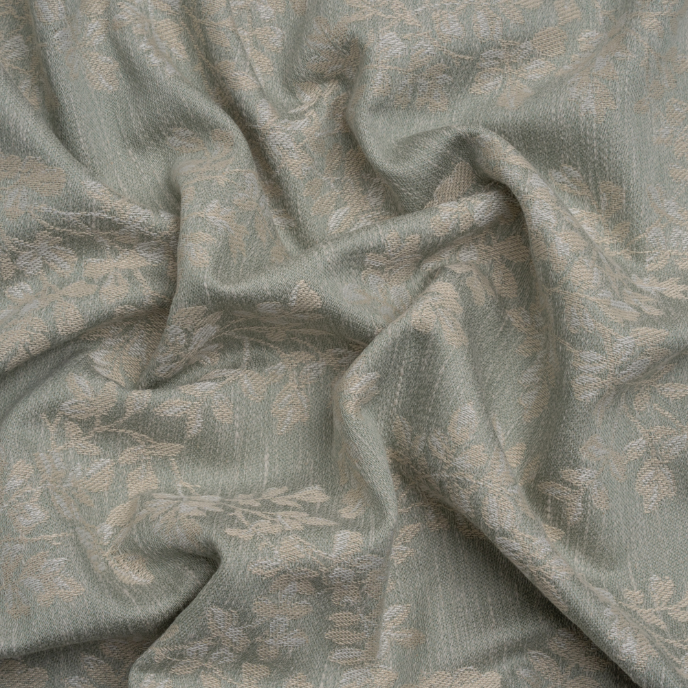 Drapery Jacquard – Sage Leaves on the Vine – British Imported Drapery Jacquard – Sage Leaves on the Vine – British Imported
