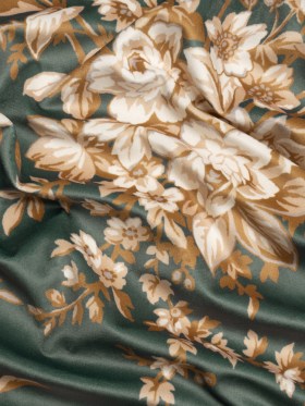 Polyester Microvelvet Print – Fern Floral – British Imported Polyester Microvelvet Print – Fern Floral – British Imported