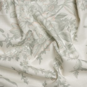 Cotton Canvas Print – Amber Floral Bouquets – British Imported Cotton Canvas Print – Amber Floral Bouquets – British Imported