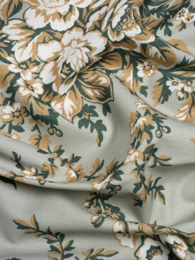 Cotton Canvas Print – Fennel Floral Bouquets – British Imported Cotton Canvas Print – Fennel Floral Bouquets – British Imported