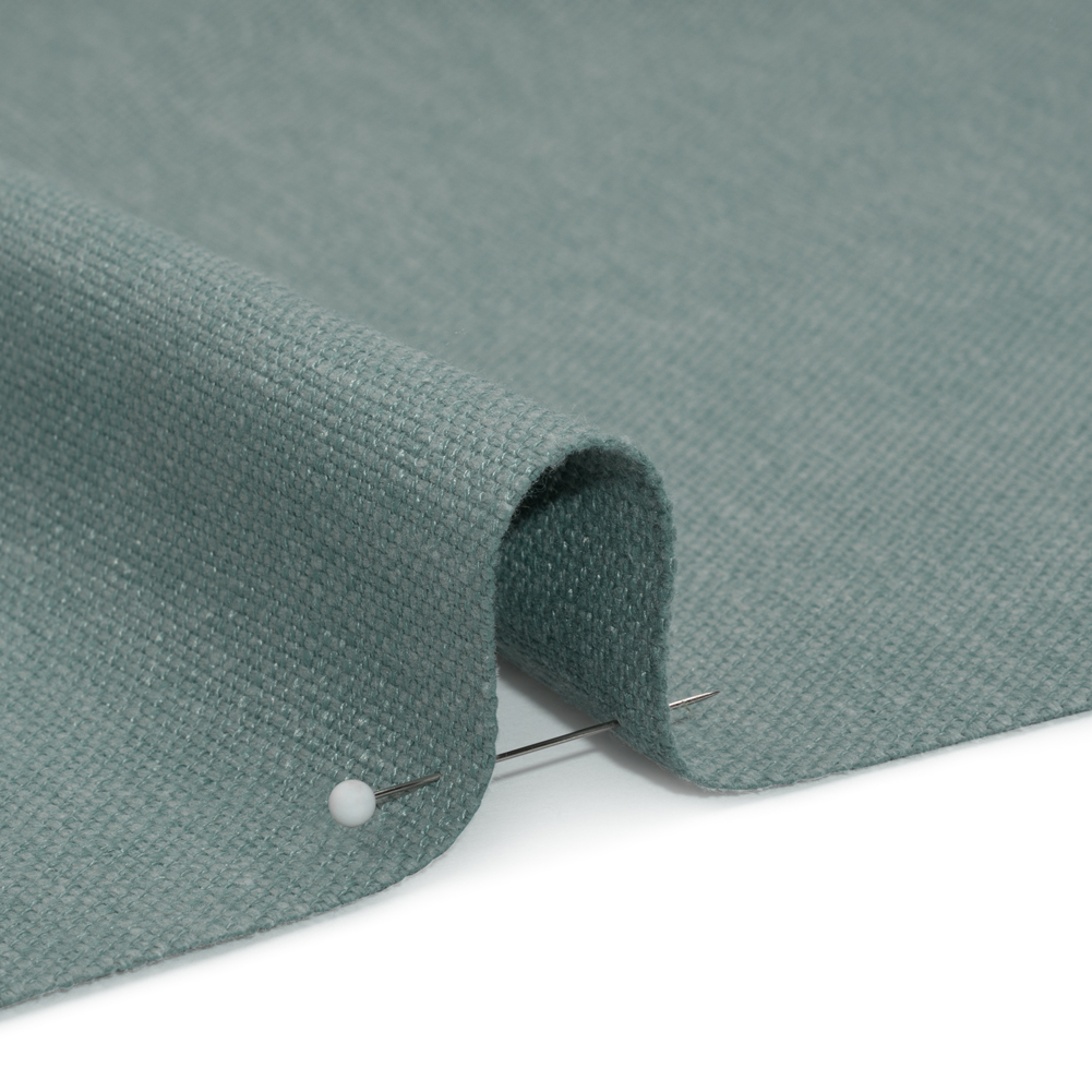 Linen Look Recycled Polyester and Cotton Woven – Azure – British Imported Linen Look Recycled Polyester and Cotton Woven – Azure – British Imported