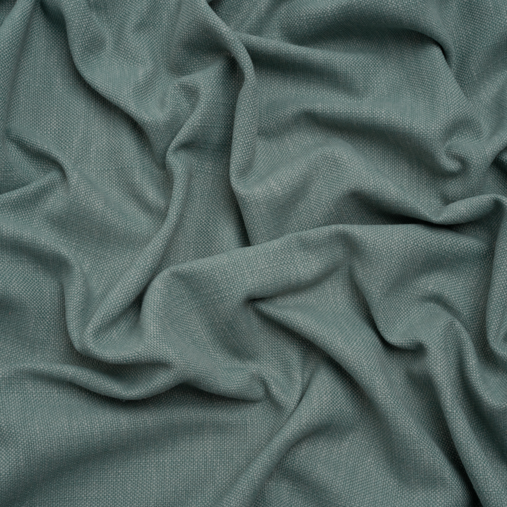 Linen Look Recycled Polyester and Cotton Woven – Azure – British Imported Linen Look Recycled Polyester and Cotton Woven – Azure – British Imported